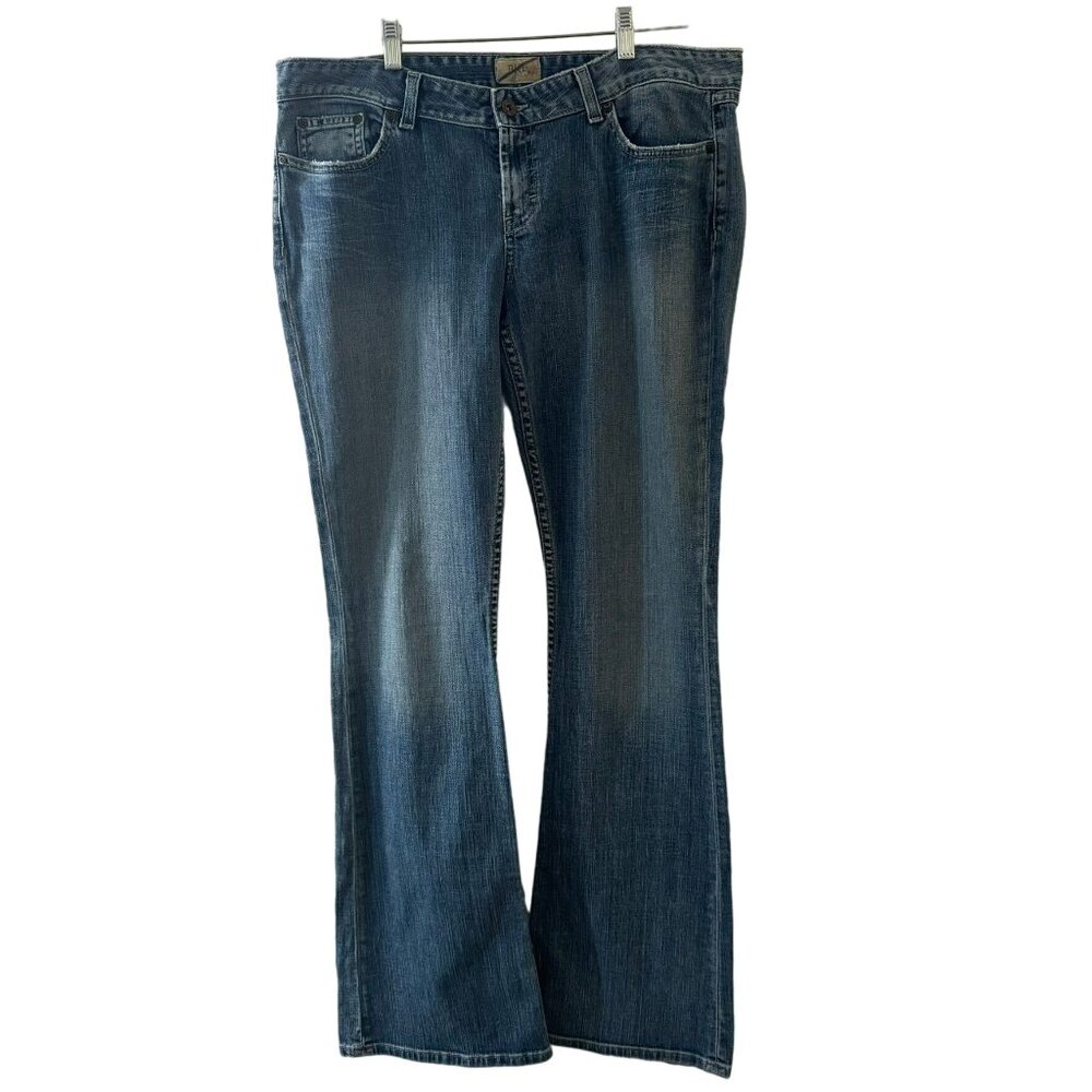 BKE 2 Pair Denim Mens Bootcut Jeans 34X34 Cotton Stretch Distressed